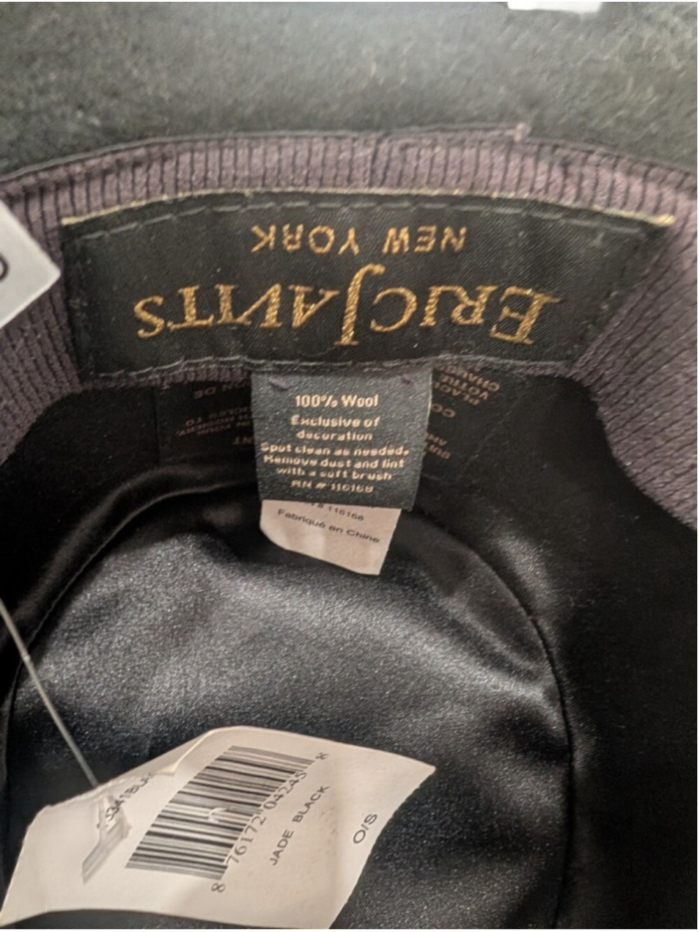 Eric Javits | Jade Wool Fedora Hat In Black - Picture 7 of 15